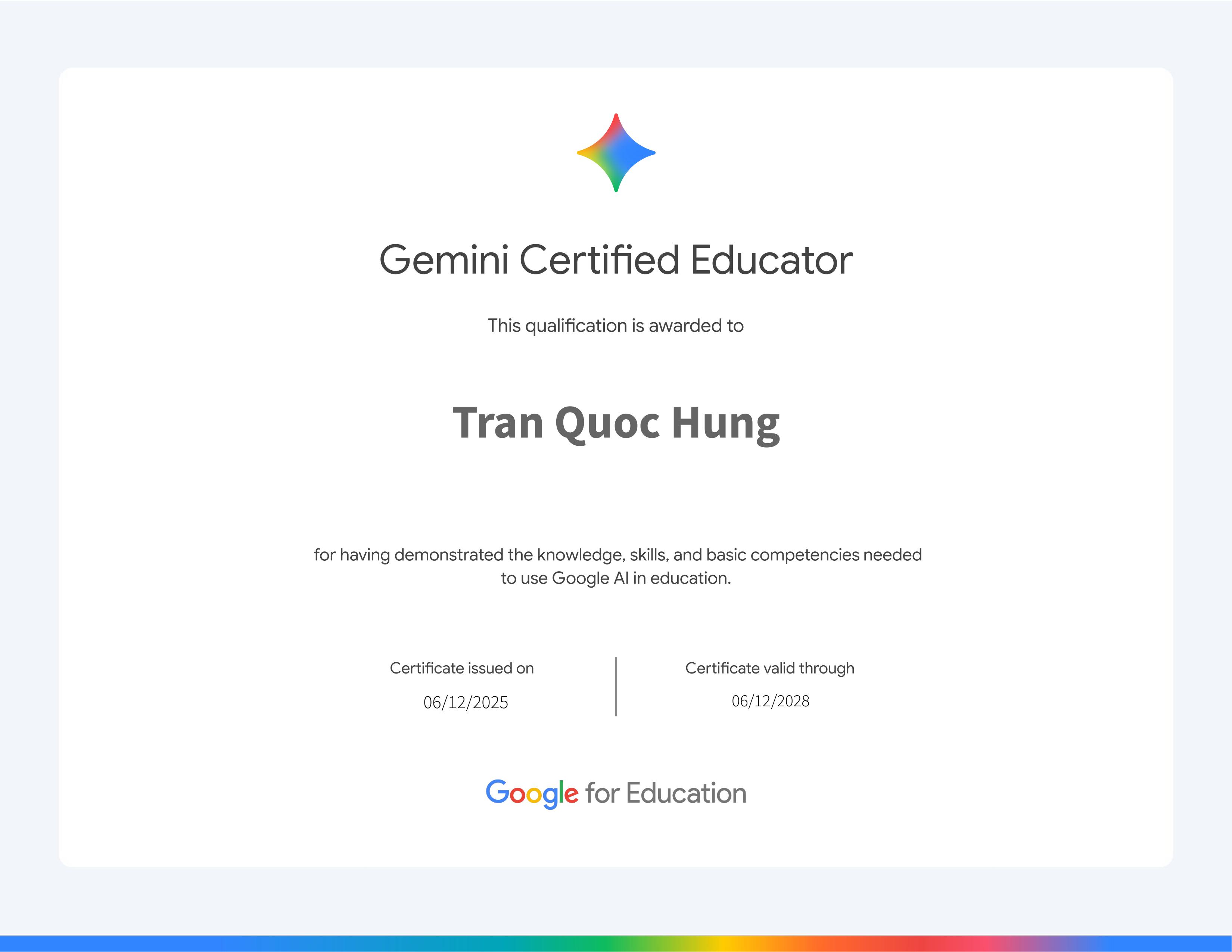Gemini Certificates Education